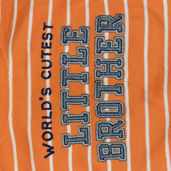 5/$25 Carter's "World's Cutest Little Brother" Matching Set Size 3m - Picture 2 of 6